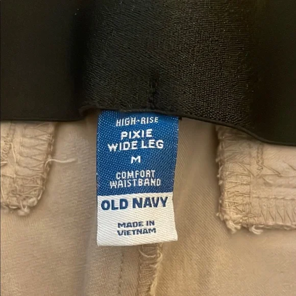 Old Navy High-Rise Pixie Wide-Leg Pants - Beige - Picture 2 of 3